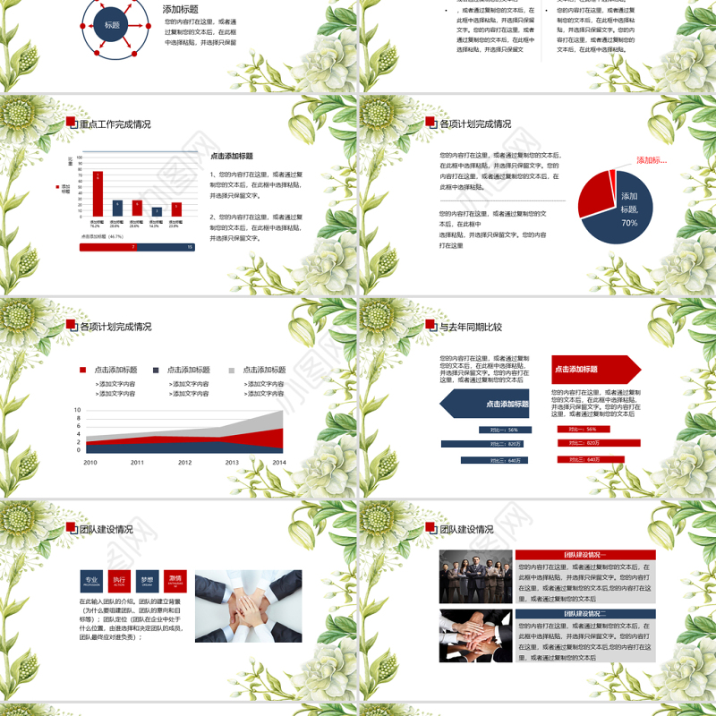 创意个性述职报告工作总结工作计划工作报告商务报告营销报告