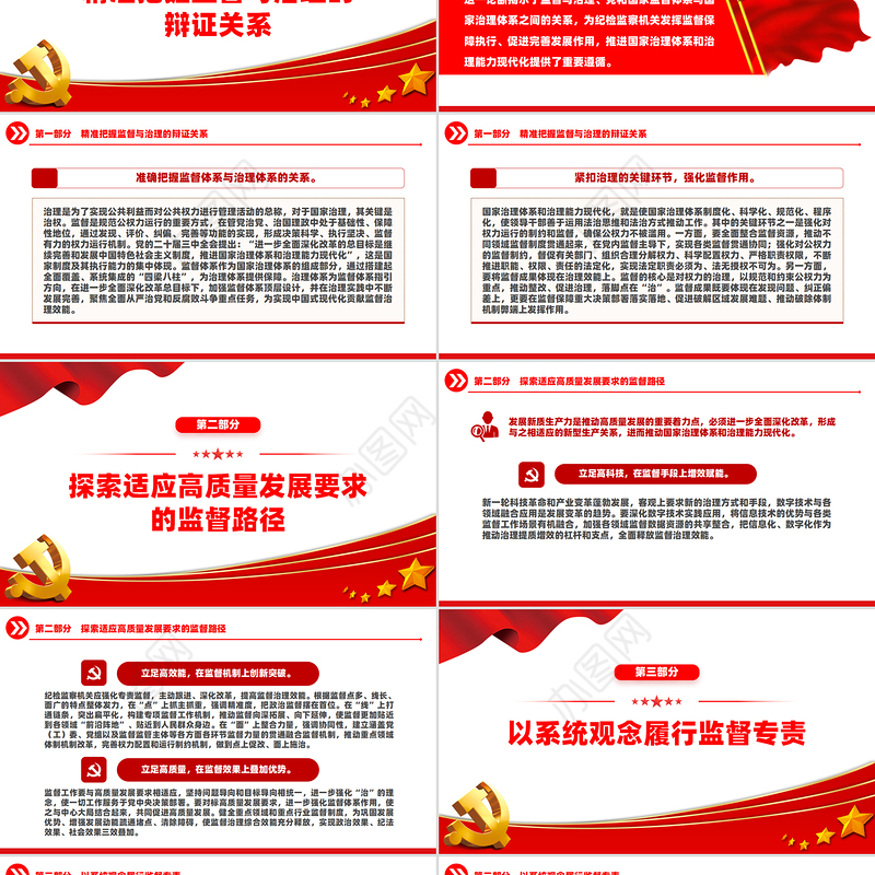 2024忠实履行监督专责充分释放治理效能PPT党建风学习教育微党课