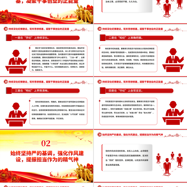 2025深化纪律建设强化责任担当PPT第三季度党风廉政党课课件