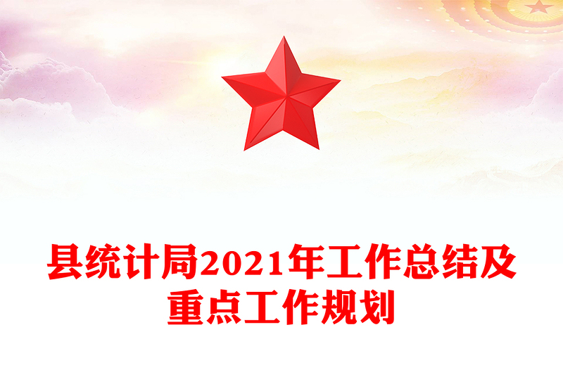 县统计局2021年工作总结及重点工作规划