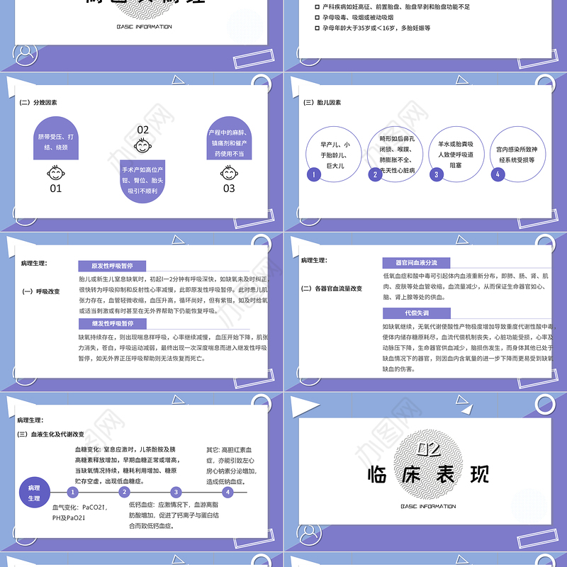 2022新生儿窒息复苏PPT清新医疗风医学医疗类通用PPT模板下载