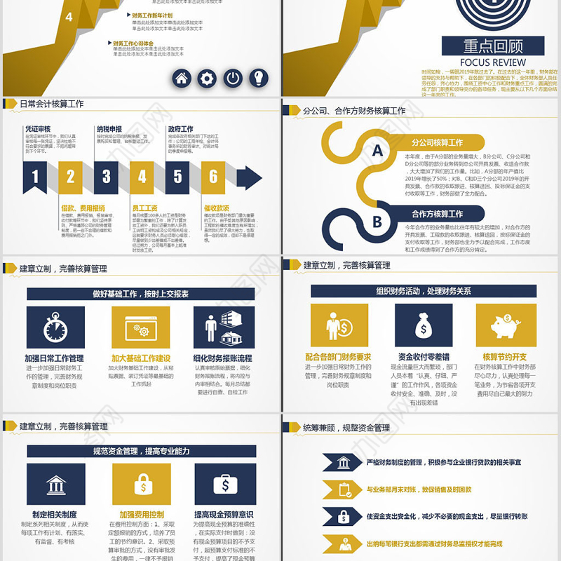 2017财务工作总结ppt模板幻灯片