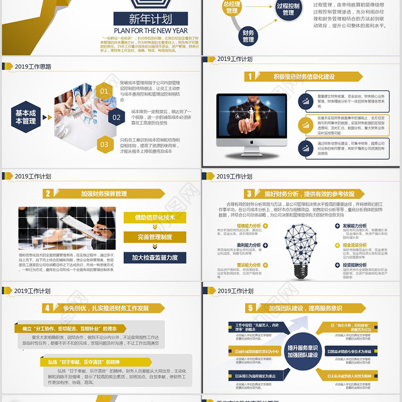 2017财务工作总结ppt模板幻灯片