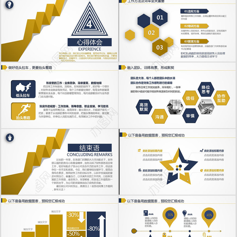 2017财务工作总结ppt模板幻灯片