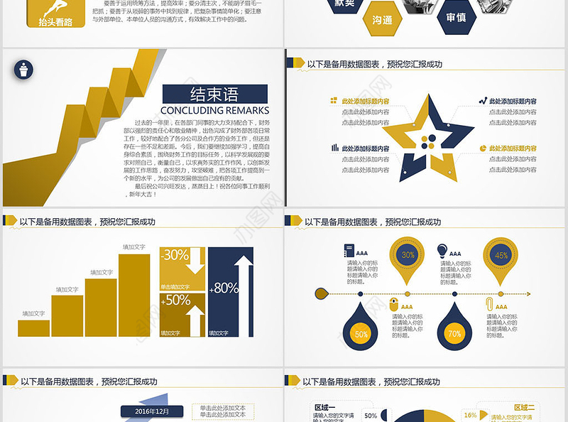 2017财务工作总结ppt模板幻灯片