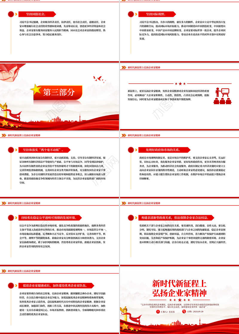2024新时代新征程上弘扬企业家精神PPT课件下载