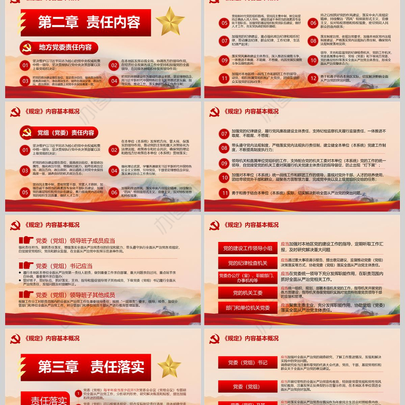  落实全面从严治党主体责任规定PPT模板