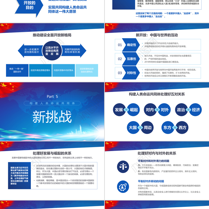 构建人类命运共同体大国担当PPT