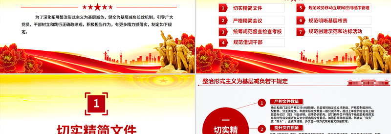 整治形式主义为基层减负若干规定PPT课件