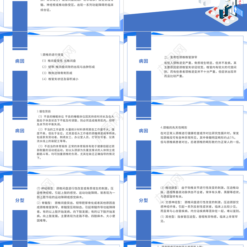 2022颈椎病护理查房PPT清新个性护理查房通用PPT