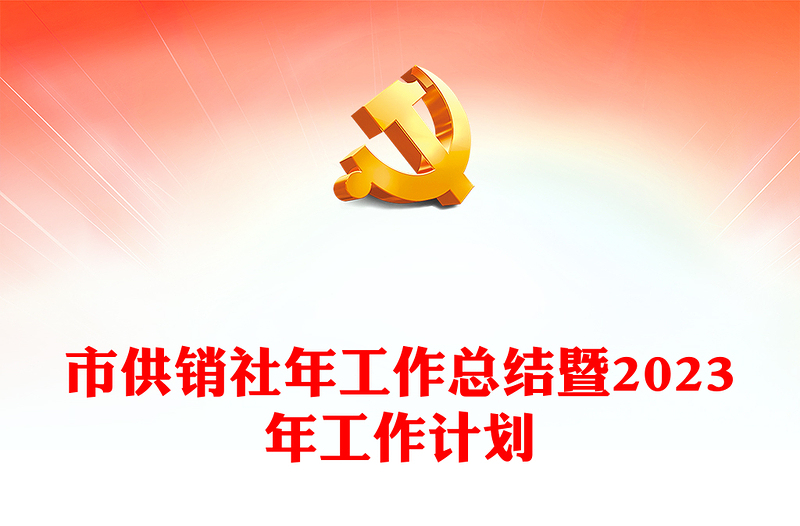 市供销社年工作总结暨2023年工作计划