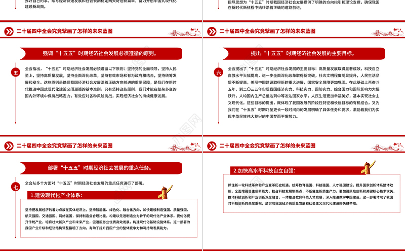 简洁大气深学细悟党的二十届四中全会精神凝聚奋进十五五新征程磅礴力量PPT课件
