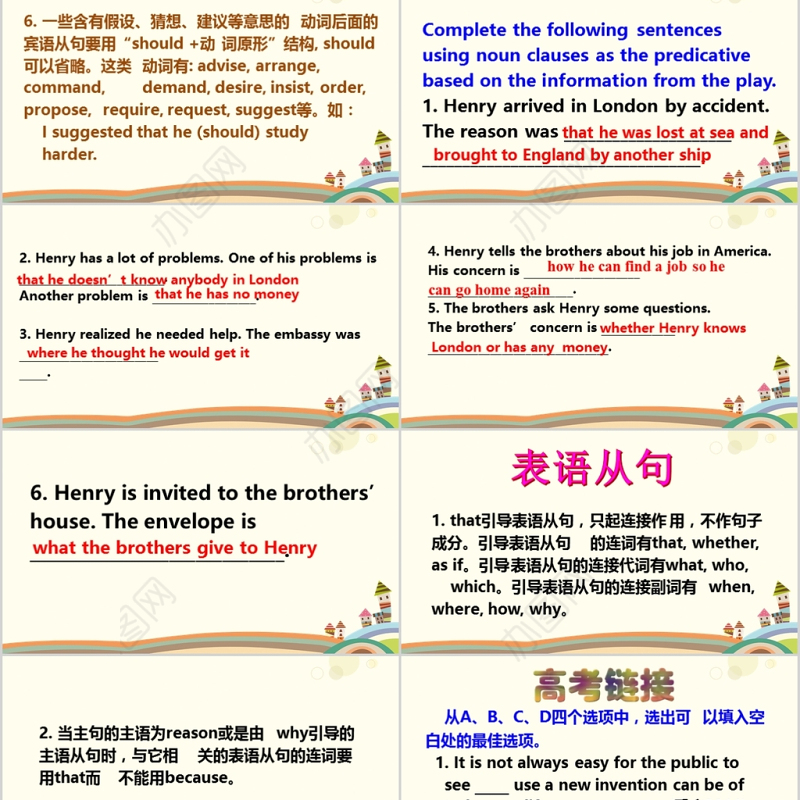 2018黄色简约人教课标高一英语必修3U3PPT模板