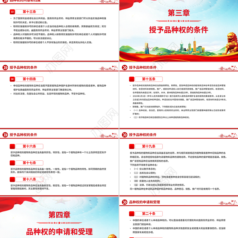 2025《植物新品种保护条例》PPT精美简洁法律法规课件下载