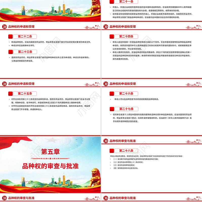 2025《植物新品种保护条例》PPT精美简洁法律法规课件下载