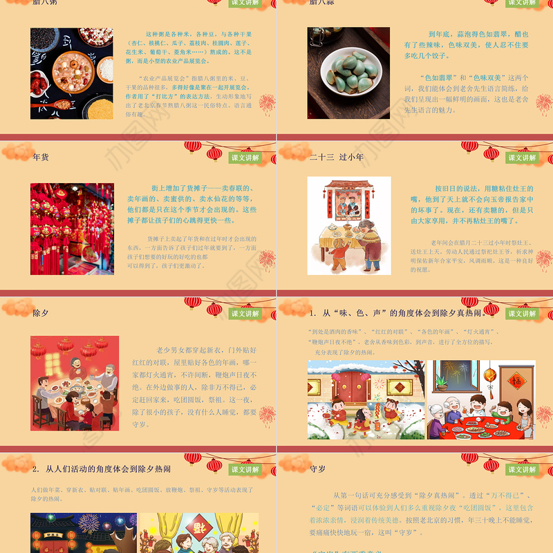 2022北京的春节PPT第1课小学六年级语文下册部编人教版教学课件