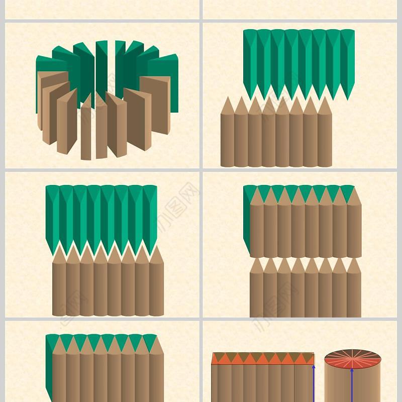  九年义务教育六年制小学数学课件第十二册圆柱的体积PPT模板