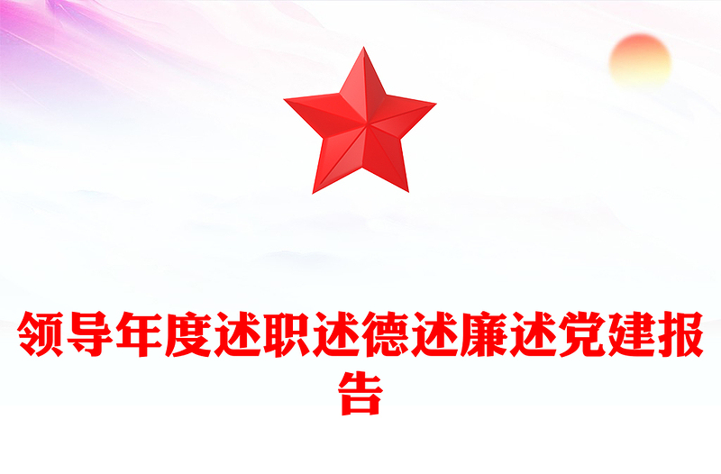 领导年度述职述德述廉述党建报告