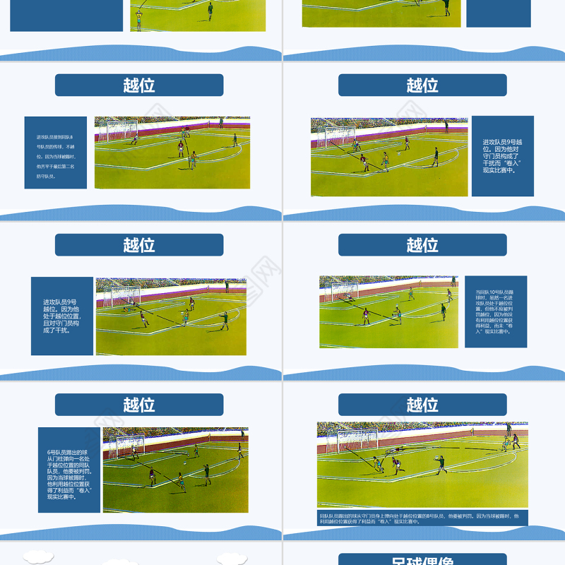 原创少儿足球培训PPT模板足球教育课件