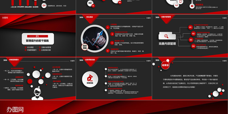 红色大气活动营销策划方案销售策划PPT模板