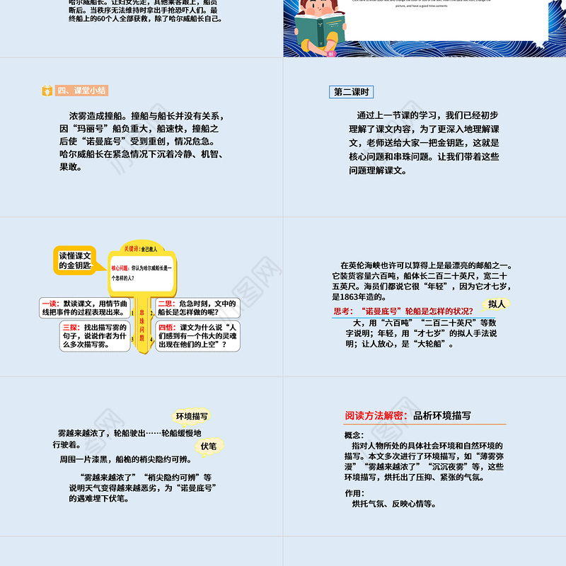 2022“诺曼底”号遇难记PPT第23课小学四年级语文下册部编人教版教学课件