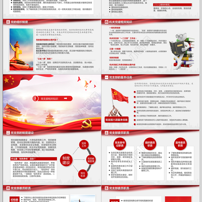 党建学习党务知识培训PPT模板
