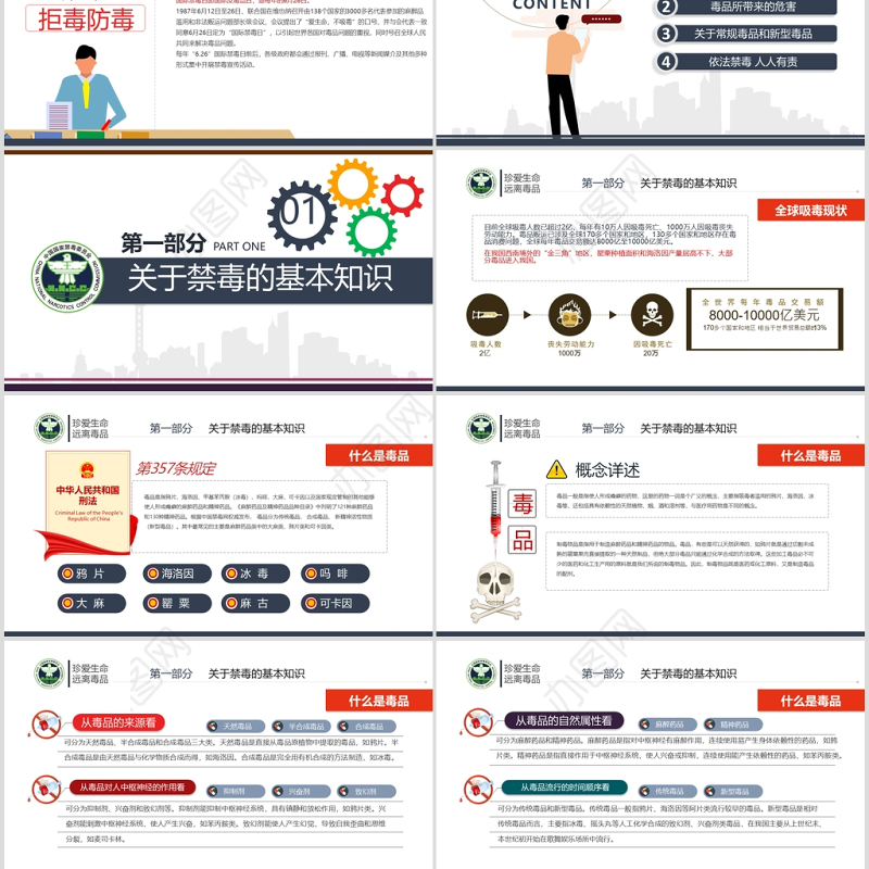 2020国际禁毒日珍爱生命远离毒品禁毒拒毒教育通用模板