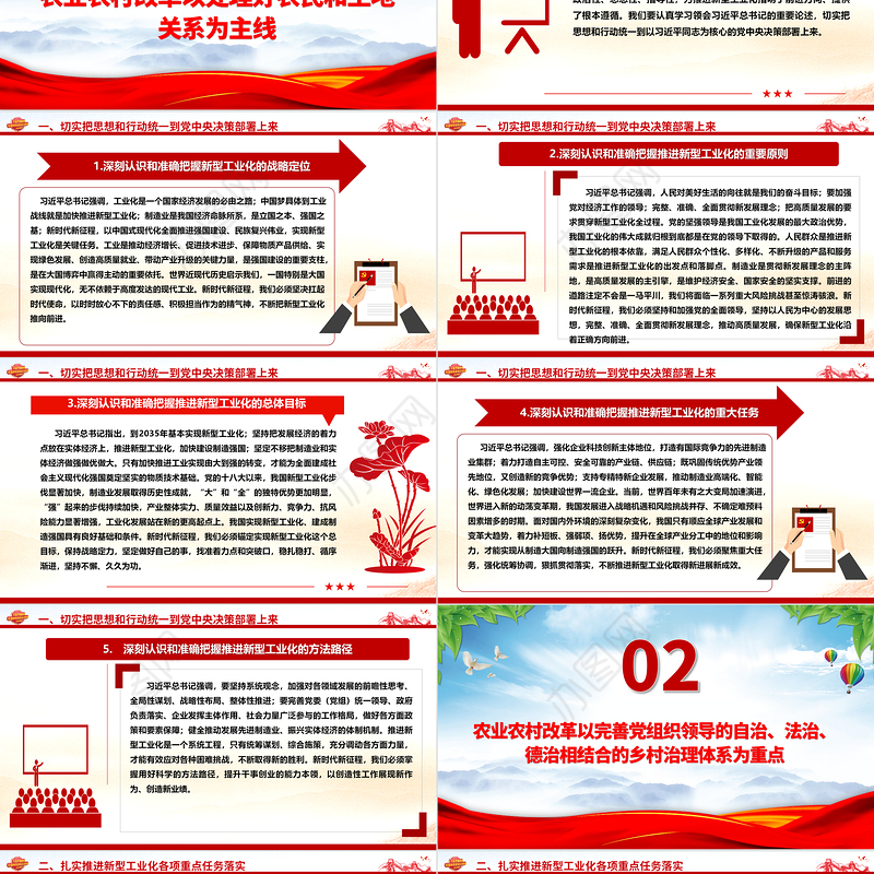 坚定抗实新型工业化重责ppt精美党建中国特色新型工业化道路专题课件