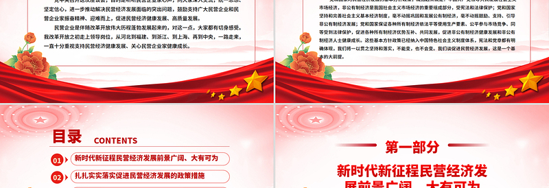 党政风促进民营经济健康发展高质量发展PPT总书记在民营企业座谈会上讲话课