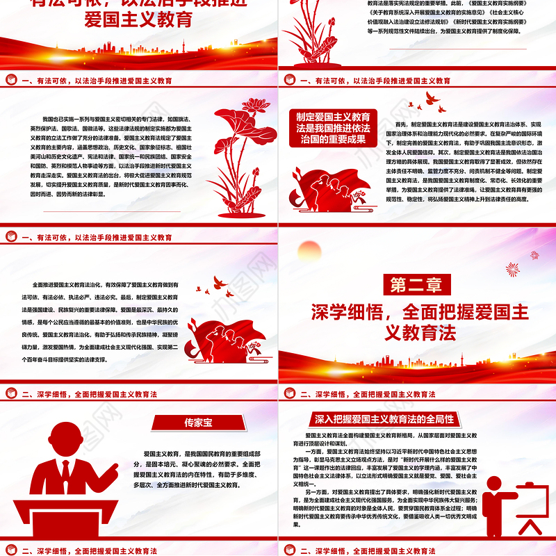 深入贯彻推广新时代爱国主义教育走深走实ppt党建风大力弘扬爱国主义精神主题教育党课下载