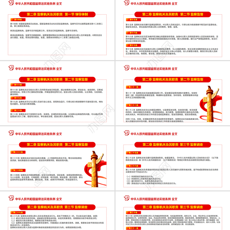 《中华人民共和国监察法实施条例》PPT2025法律法规专题课件