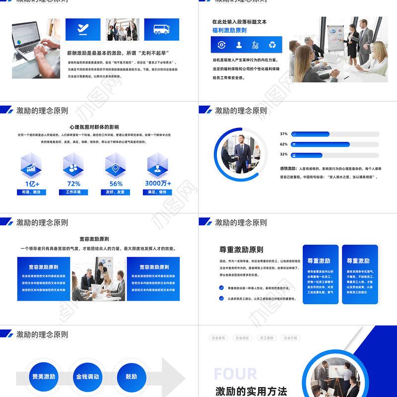 2023找到员工激励钥匙PPT商务风企业员工激励培训课件模板下载