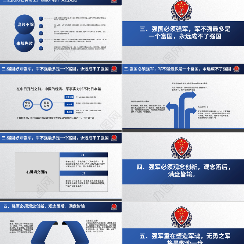 原创甲午殇思谈强军之路八一军队教育建设强大海军航母舰队-版权可商用