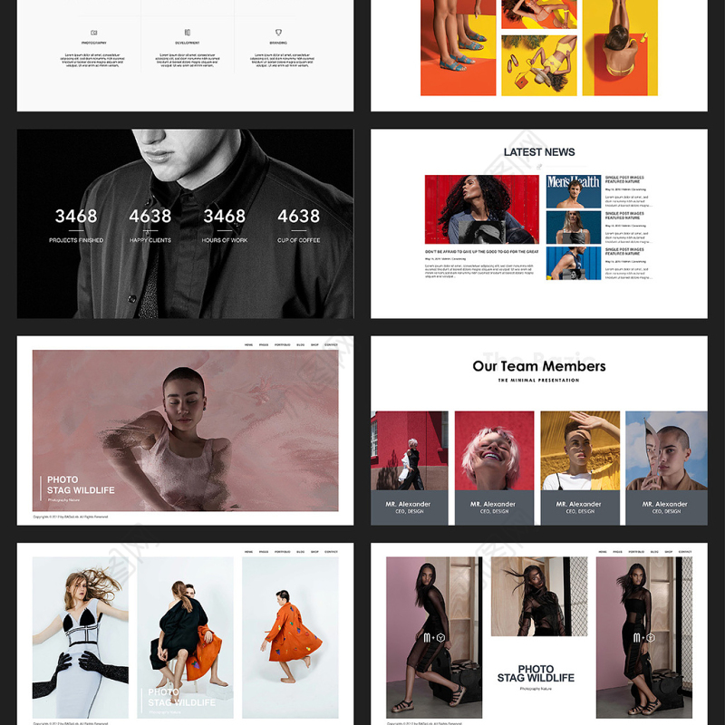 2018时尚大气艺术个性keynote模板