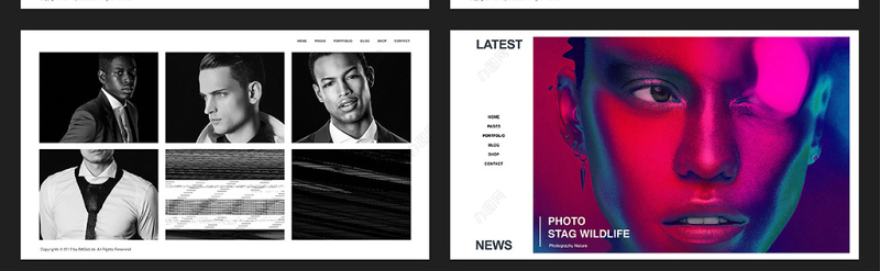 2018时尚大气艺术个性keynote模板