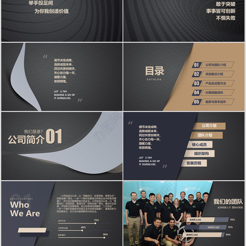 高端大气融资计划书ppt模板幻灯片