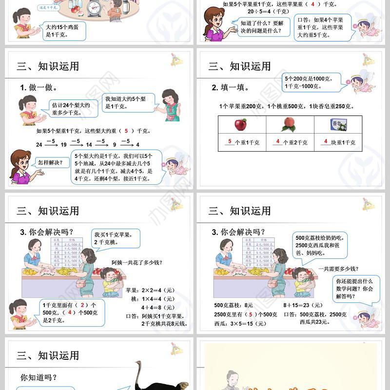  克和千克解决问题PPT模板