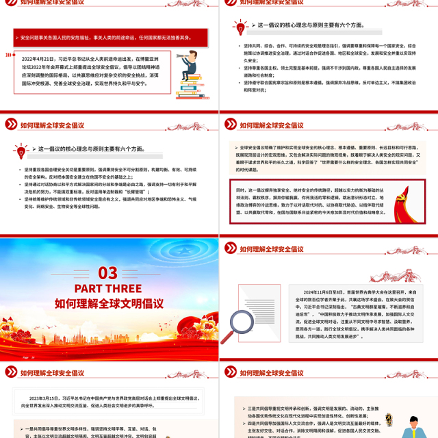 2025怎样理解四大全球倡议PPT主题党课下载