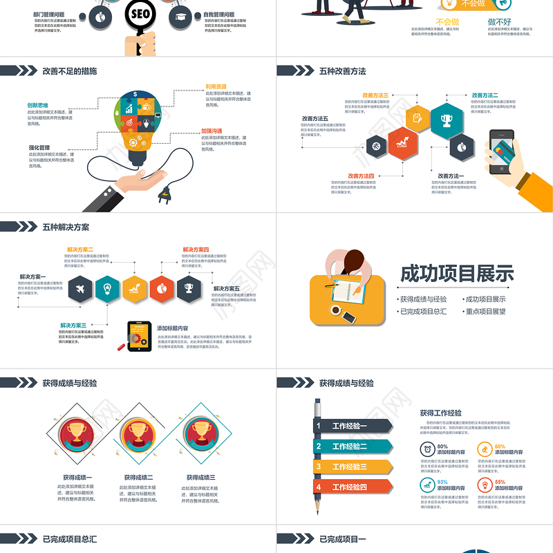 2020年工作总结汇报工作计划PPT模板