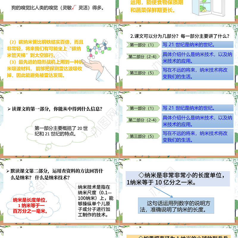 2022新奇的纳米技术PPT第7课小学四年级语文下册部编人教版教学课件