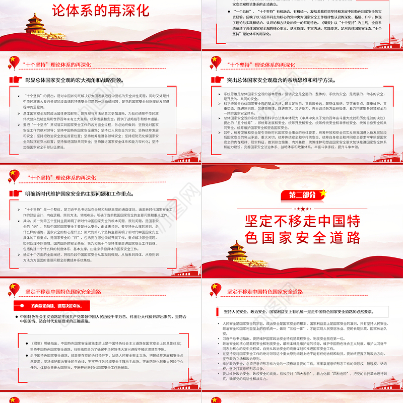 2022深入学习宣传贯彻《总体国家安全观学习纲要》PPT党建风基层党委党支部干部学习教育专题党课课件