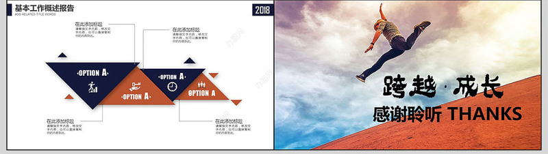 跨越成长2019年工作总结PPT