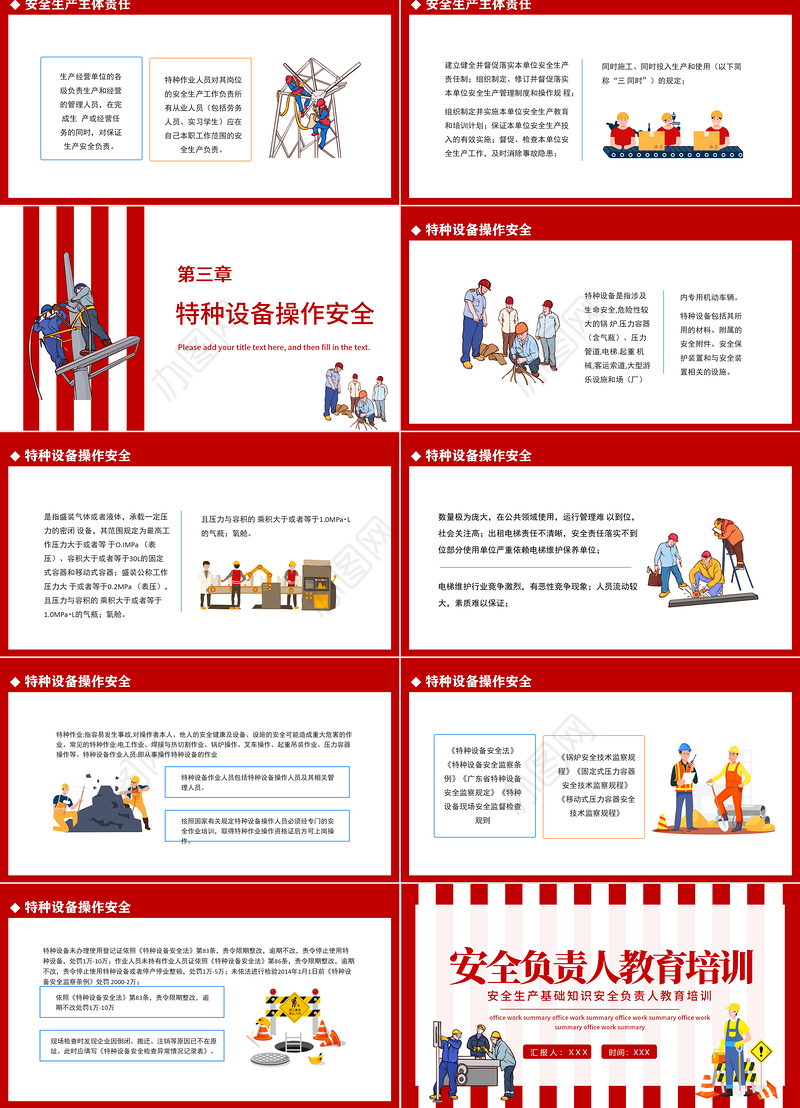 2022安全负责人教育培训PPT简约风安全生产基础知识安全复制人教育培训专题课件模板