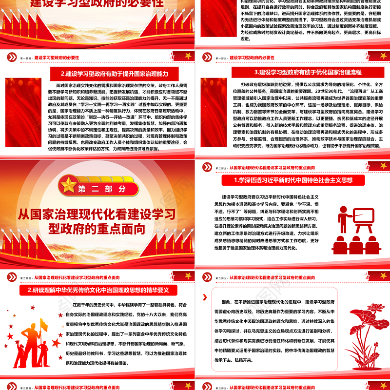 大力推动建设学习型政府助力国家治理现代化ppt简洁大气国家治理体系现代化微党课