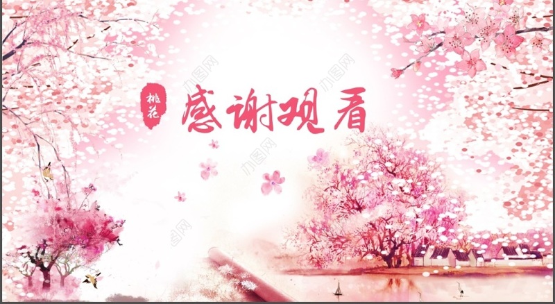 桃花花卉摄影行业报告PPT