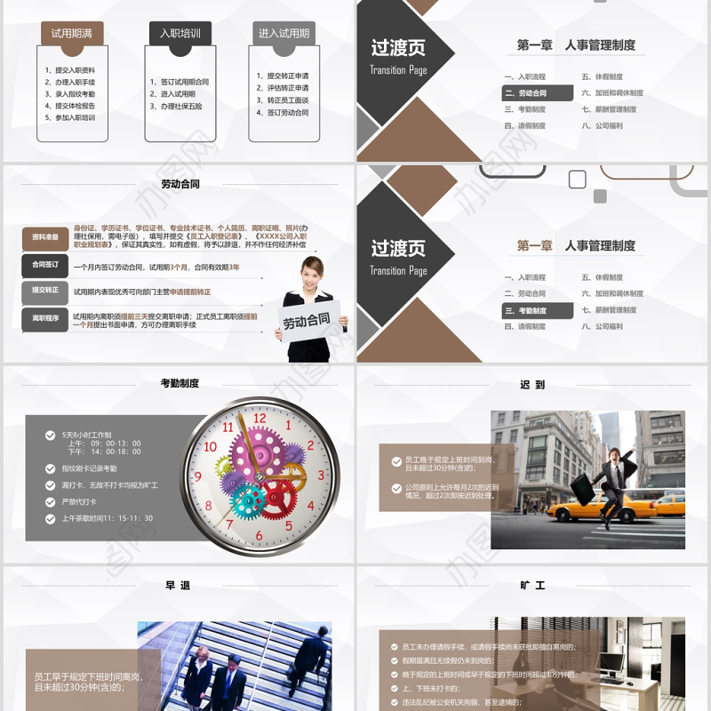 新员工入职培训手册ppt模板