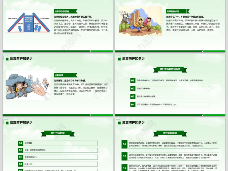 2020年原创512防灾减灾日地震知识主题班会PPT-版权可商用