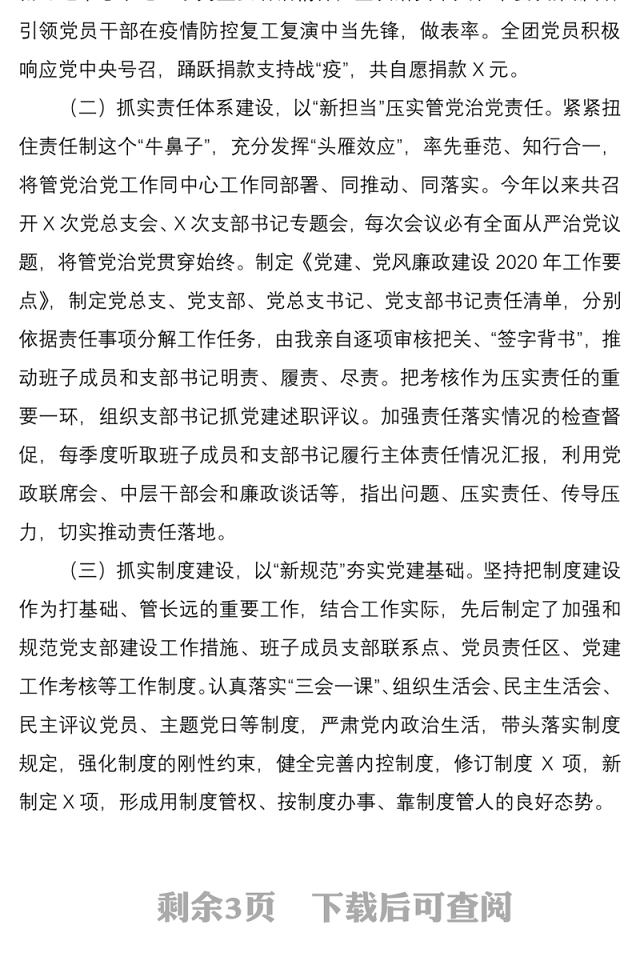 2020年度述责述廉报告