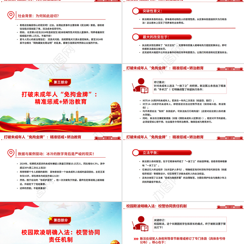 简洁大气新《治安管理处罚法》解读PPT课件