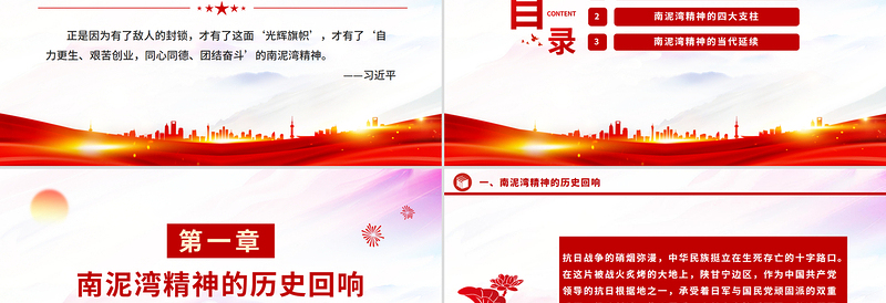 一文读懂南泥湾精神PPT中国共产党人的精神谱系党课下载